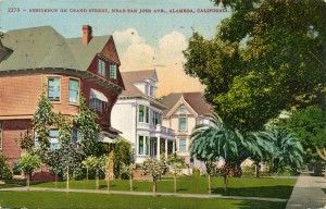 Residences on Grand St., Alameda, California, mailed 1912         